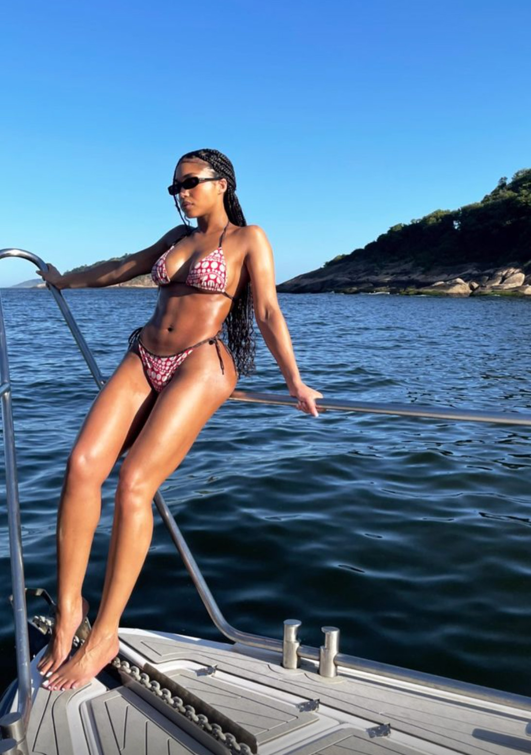 Lori Harvey in Bathing Suit Says