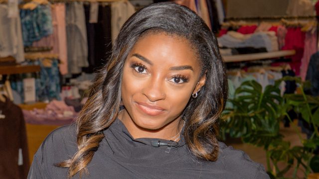 Simone Biles Surprises Fans At Athleta Town & Country Village