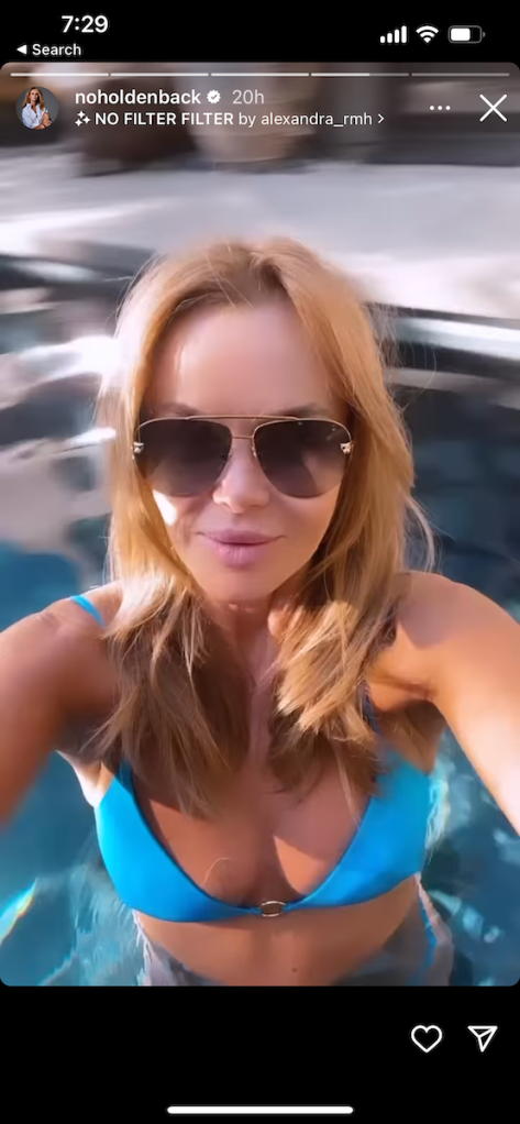 Amanda Holden In Bikini Is “Soaking It All Up” On Vacation