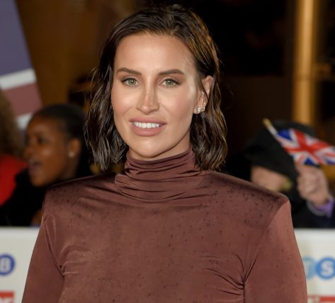 Ferne McCann in Bathing Suit Shares a Poolside Selfie