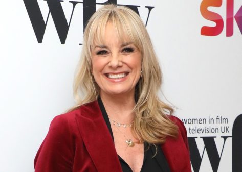Tamzin Outhwaite in Bathing Suit is in “Sardinia!”
