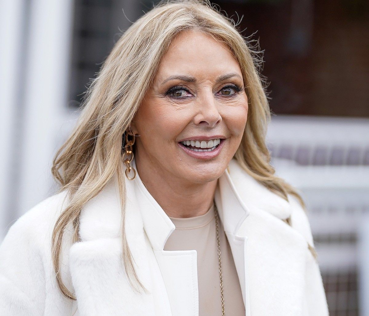 Carol Vorderman in Bathing Suit is 