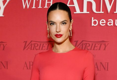 Alessandra Ambrosio in Bathing Suit Has “Beach Time”