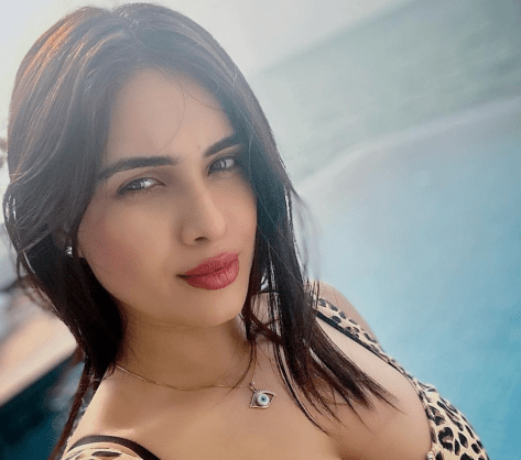 Neha Malik in Bathing Suit Says “Live in the Sunshine”
