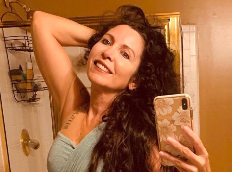 Wendy Barlow in Bathing Suit Says “Namaste”