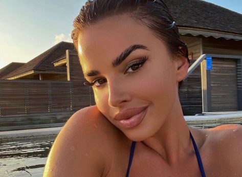 Ivana Knöll in Bathing Suit Asks “What Sport Do You Play?”