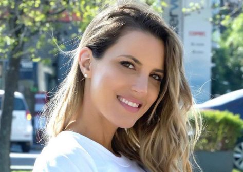 Lucila Vit in Bathing Suit is “Saying Goodbye to the Warmth”