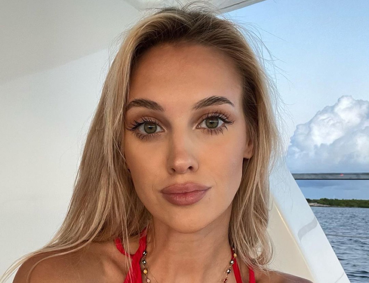 Veronika Rajek in Bathing Suit is in a