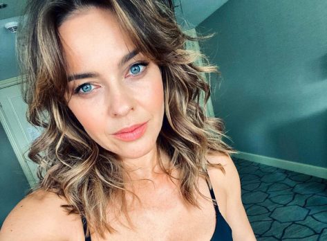 Edyta Herbuś in Bathing Suit Says “Long Live May”