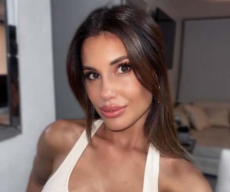 Gala Caldirola in Bathing Suit is in “Miami Beach”