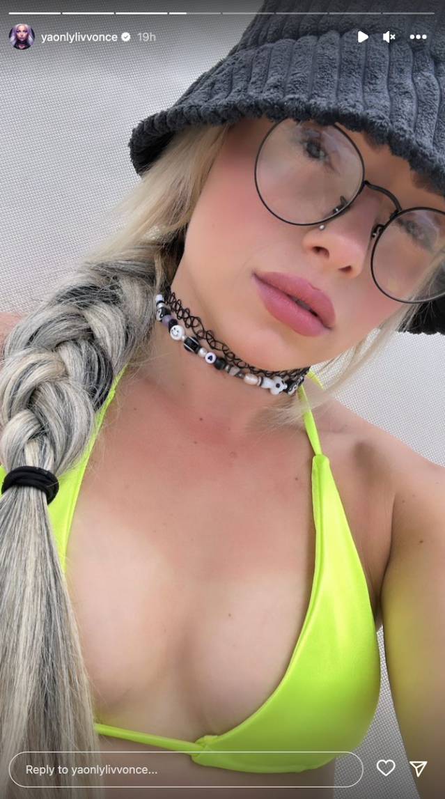 Liv Morgan in Bathing Suit Shares a Special Selfie Celebwell