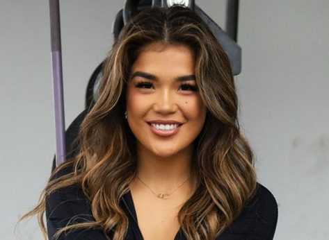 Tracy Cortez in Bathing Suit Hits the Beach
