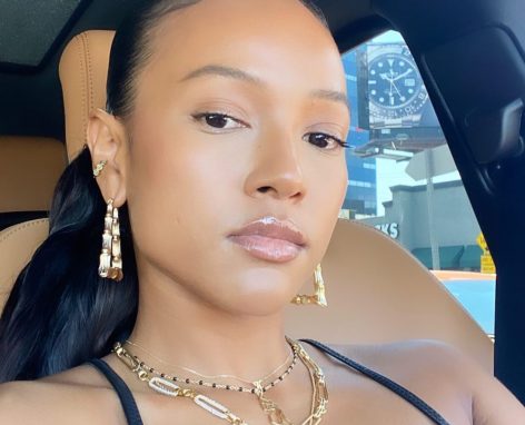Karrueche Tran in Bathing Suit Shares Some Special Selfies