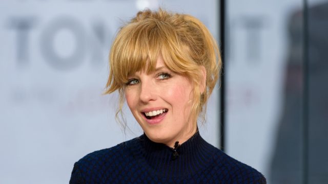 NEW YORK, NY - APRIL 22: Actress Kelly Reilly visits 'Extra' at their New York studios at H&M in Times Square on April 22, 2014 in New York City. (Photo by D Dipasupil/Getty Images for Extra)