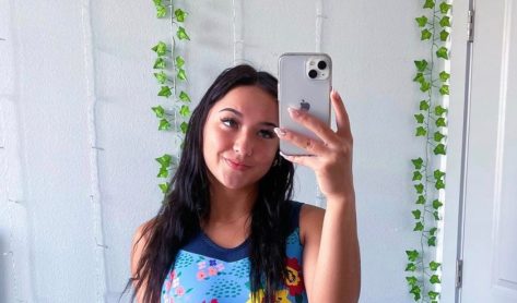 Gymnast Aleah Finnegan Shares Swimsuit Photo Saying “Look Both Ways”
