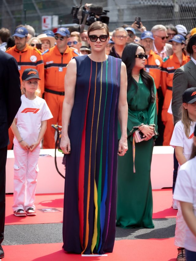 MONTE-CARLO, MONACO - MAY 28: SAS Princess Charlene of Monaco attends the F1 Grand Prix of Monaco at Circuit de Monaco on May 28, 2023 in Monte-Carlo, Monaco. (Photo by Arnold Jerocki/FilmMagic)