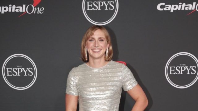 Katie Ledecky at The 2022 ESPYS held at the Dolby Theatre on July 20, 2022 in Los Angeles, California, USA. Photo by Christopher Polk/Variety