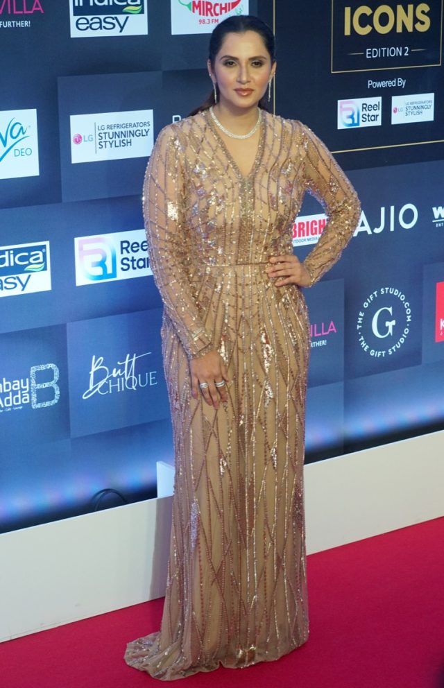 MUMBAI, INDIA - APRIL 07 :Sania Miirza attends the Pinkvila Style Icon Awards season 2 on April 07, 2023 in Mumbai, India (Photo by Prodip Guha/Getty Images)