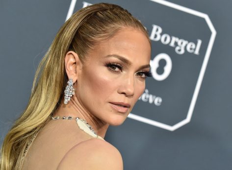 LOS ANGELES - JAN 12: Jennifer Lopez arrives for the 25th Annual Critics' Choice Awards on January 12, 2020 in Santa Monica, CA