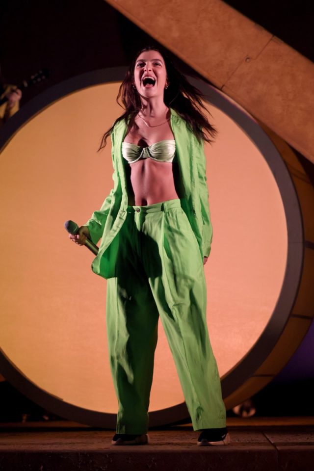 NASHVILLE, TENNESSEE - APRIL 03: Lorde performs onstage during opening night of her 'Lorde World Tour' at the Grand Ole Opry House on April 03, 2022 in Nashville, Tennessee. (Photo by John Shearer/Getty Images for Lorde)