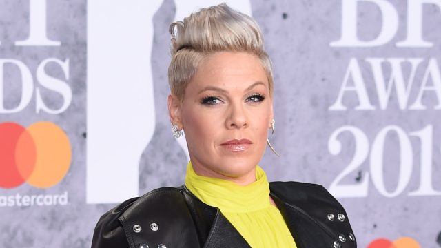 London,,Uk.,February,20,,2019:,Pink,Arriving,For,The,Brit