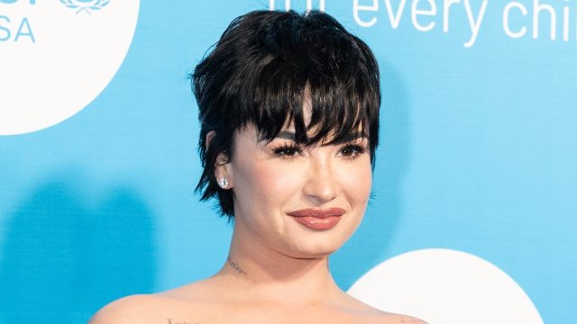 Demi,Lovato,Wearing,Dress,By,Hellessy,Attends,The,2022,Unicef