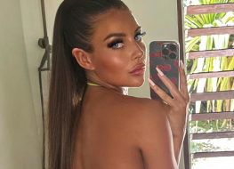 Too Hot to Handle's Larissa Trownson Shares Swimsuit Photo of "Eye Spy"