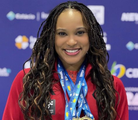 Gymnast Rebeca Andrade Shares Swimsuit Photo as “This Wonderful Woman”