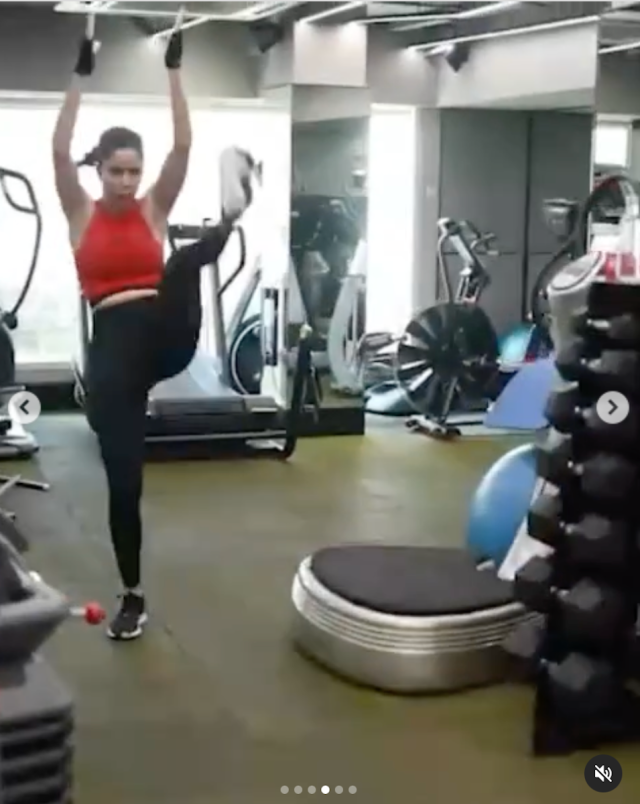 Katrina Kaif in Workout Gear Says it's Tiger Time in Workout