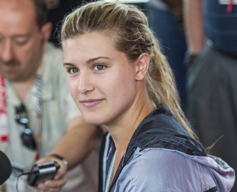 Genie Bouchard in Workout Gear Goes Hiking in Aspen