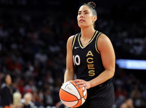 WNBA Star Kelsey Plum In Aces Jersey Shares Low-Impact Workout