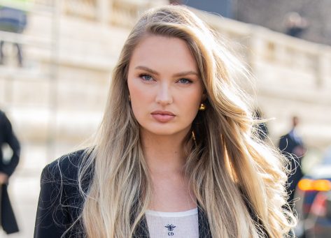 Romee Strijd in Workout Gear Says it's "Time to Get Back in the Gym"