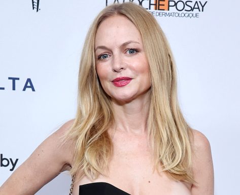 Heather Graham in Two-Piece Workout Gear Goes on a "Yoga Retreat"