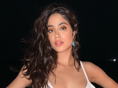 Janhvi Kapoor in Two-Piece Workout Gear Exercises With Sara Ali Khan