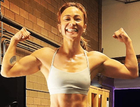 UFC Star Michelle Waterson-Gomez in Workout Gear Does Dips: "It's a Struggle"