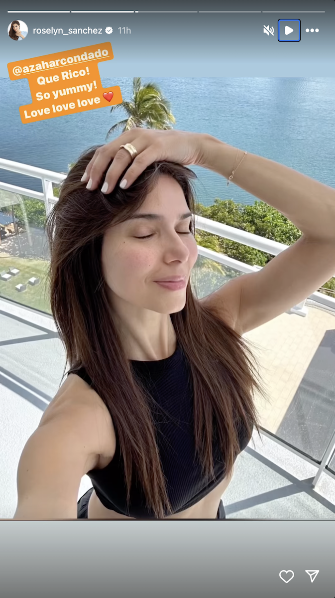 Roselyn Sánchez in TwoPiece Workout Gear Says "Qué Rico!"