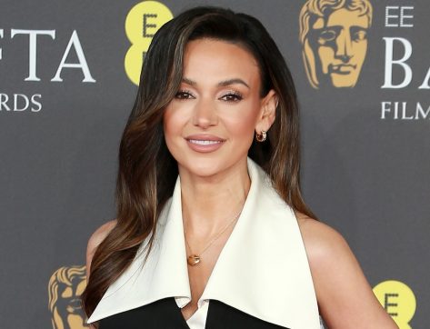 Michelle Keegan in Two-Piece Workout Gear Shares “Just a Little Bit”