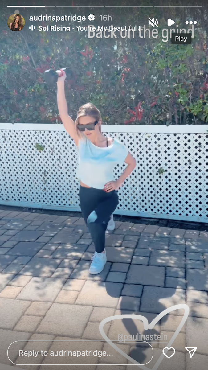 Audrina Patridge in Workout Gear is "Back on the Grind" — Celebwell