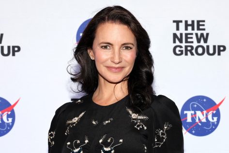 Kristin Davis in Workout Gear on Trampoline Says "Does This Count As a Work Out?"