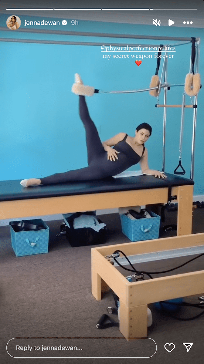 Jenna Dewan in Two-Piece Workout Gear Shares "My Secret Weapon"