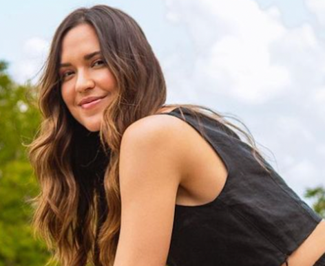 Two and a Half Men Star Odette Annable in Workout Gear Says "Fill in the Blank"