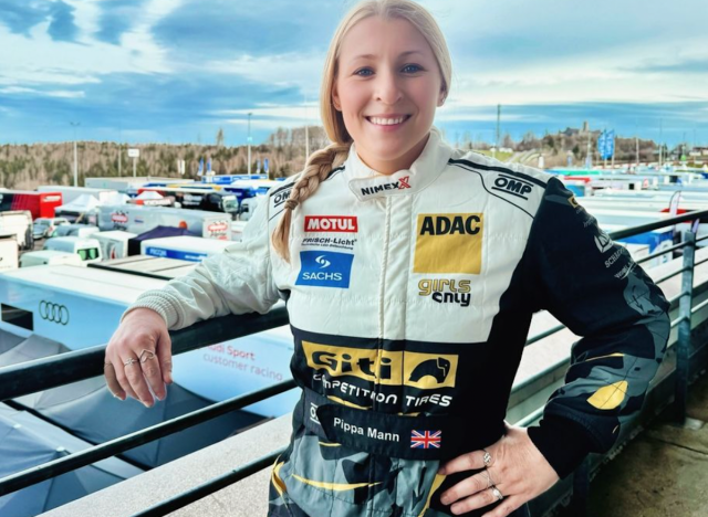 Pippa Mann In Workout Gear Says "I Get To Drive Race Cars"