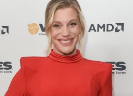 Katee Sackhoff in Workout Top Gets New "Body Art"
