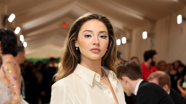 NEW YORK, NEW YORK - MAY 06: Madelyn Cline attends The 2024 Met Gala Celebrating "Sleeping Beauties: Reawakening Fashion" at The Metropolitan Museum of Art on May 06, 2024 in New York City. (Photo by Dia Dipasupil/Getty Images)