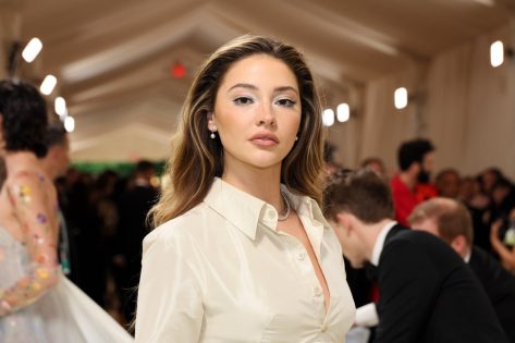 NEW YORK, NEW YORK - MAY 06: Madelyn Cline attends The 2024 Met Gala Celebrating "Sleeping Beauties: Reawakening Fashion" at The Metropolitan Museum of Art on May 06, 2024 in New York City. (Photo by Dia Dipasupil/Getty Images)