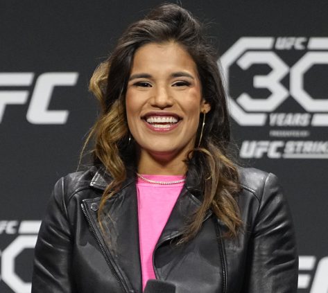 Julianna Peña in Workout Gear Throws Punches