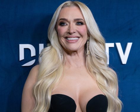 Erika Jayne in Two-Piece Workout Gear Does a Deadlift