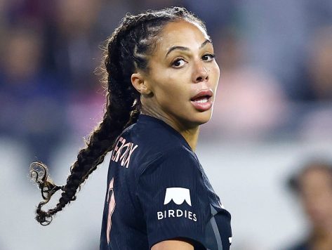 Sydney Leroux in Workout Gear Says "We Did That"