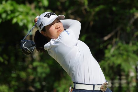 LPGA Rookie Auston Kim in Workout Gear Says "Let's Go!"