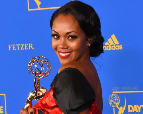 Mishael Morgan in Two-Piece Workout Gear Says "Go Get It"